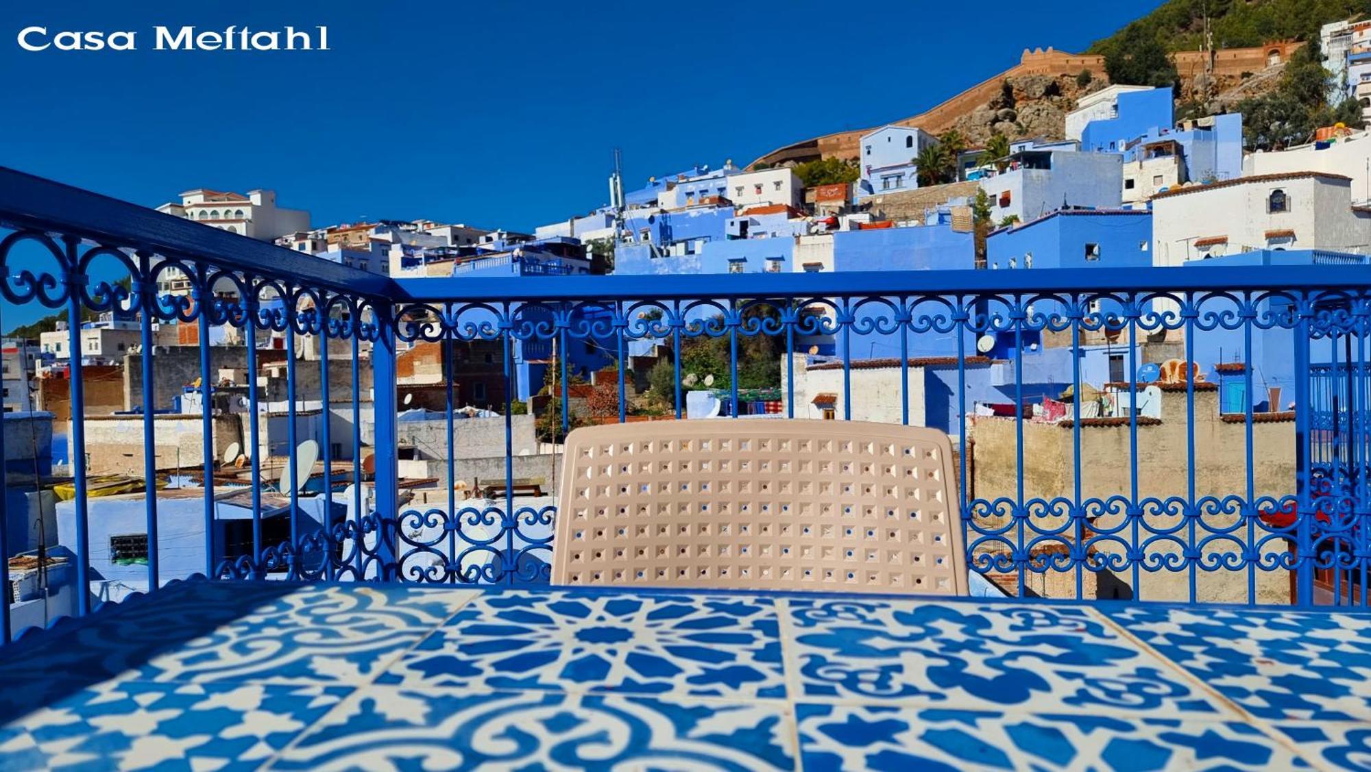 Casa Meftah Blue Lägenhet Chefchaouen Exteriör bild