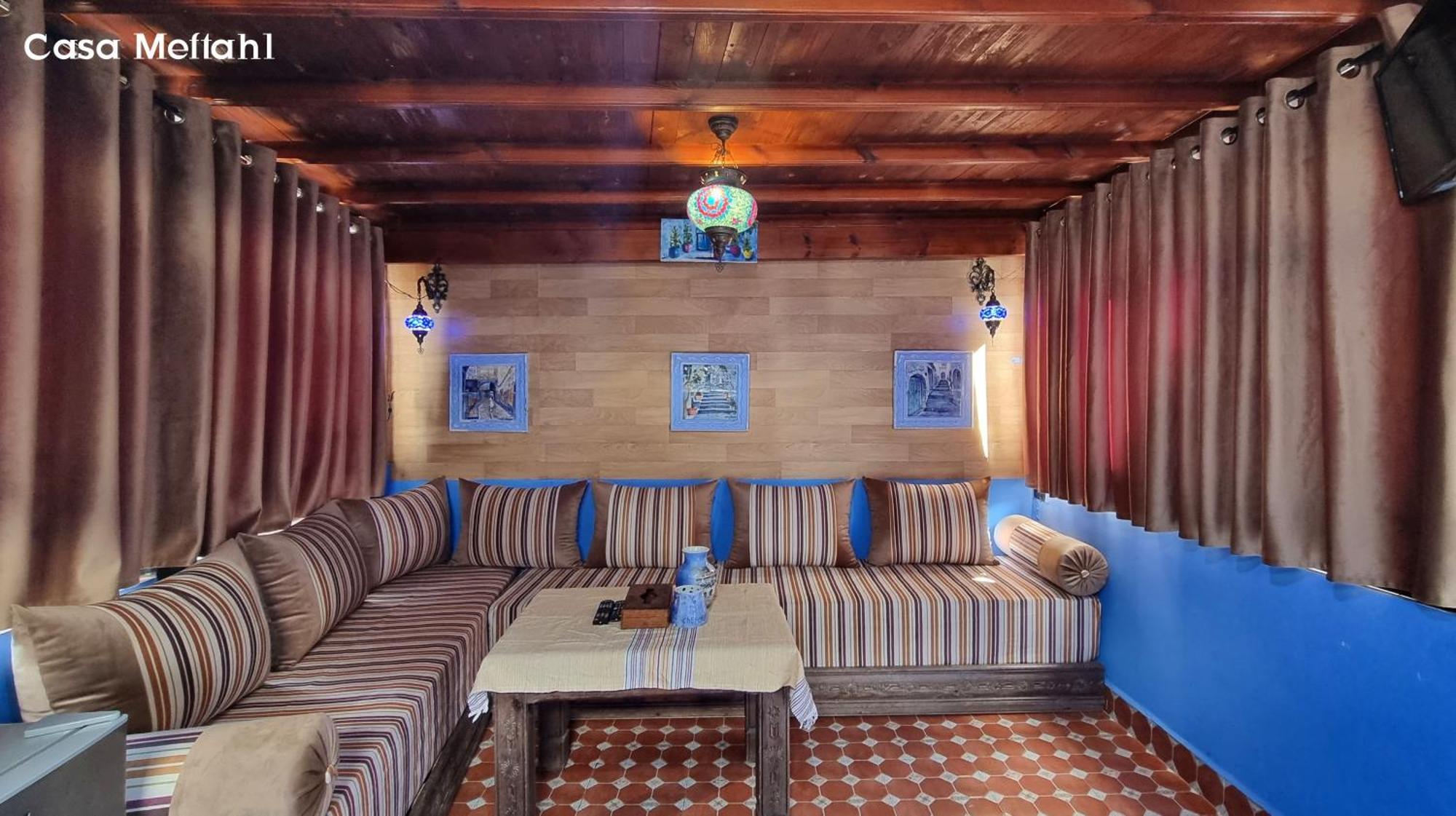 Casa Meftah Blue Lägenhet Chefchaouen Rum bild