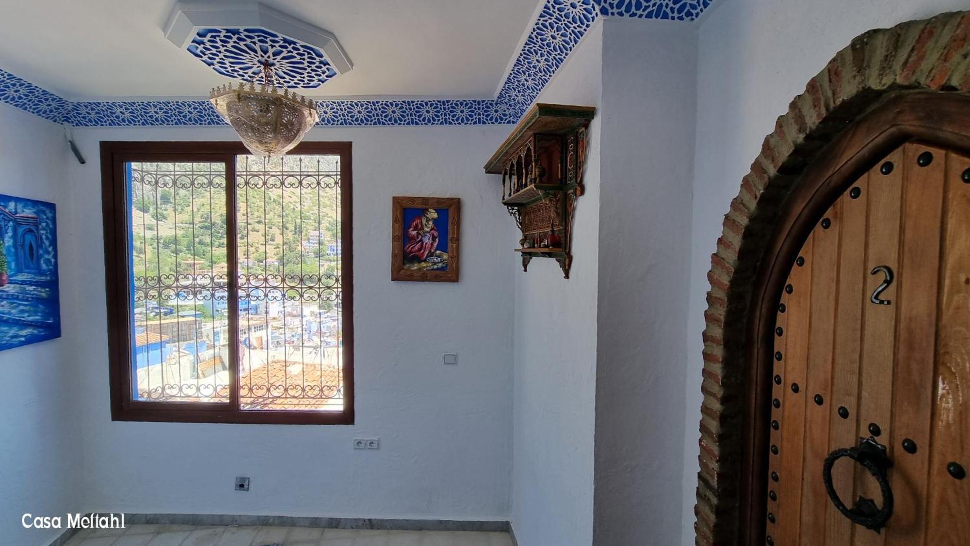 Casa Meftah Blue Lägenhet Chefchaouen Rum bild