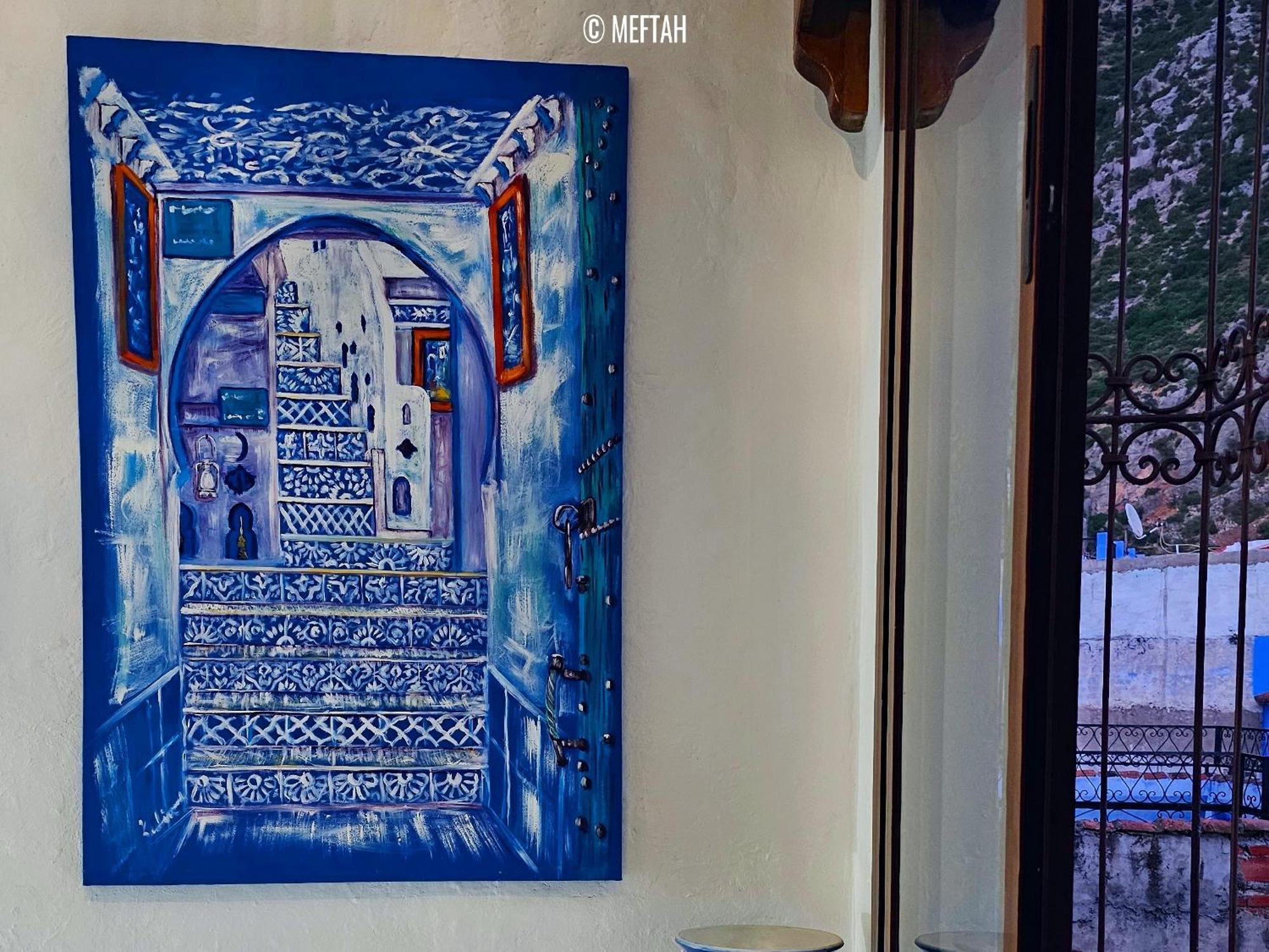 Casa Meftah Blue Lägenhet Chefchaouen Exteriör bild